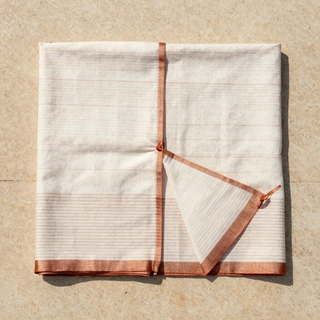 Rust Stripe Dhoti